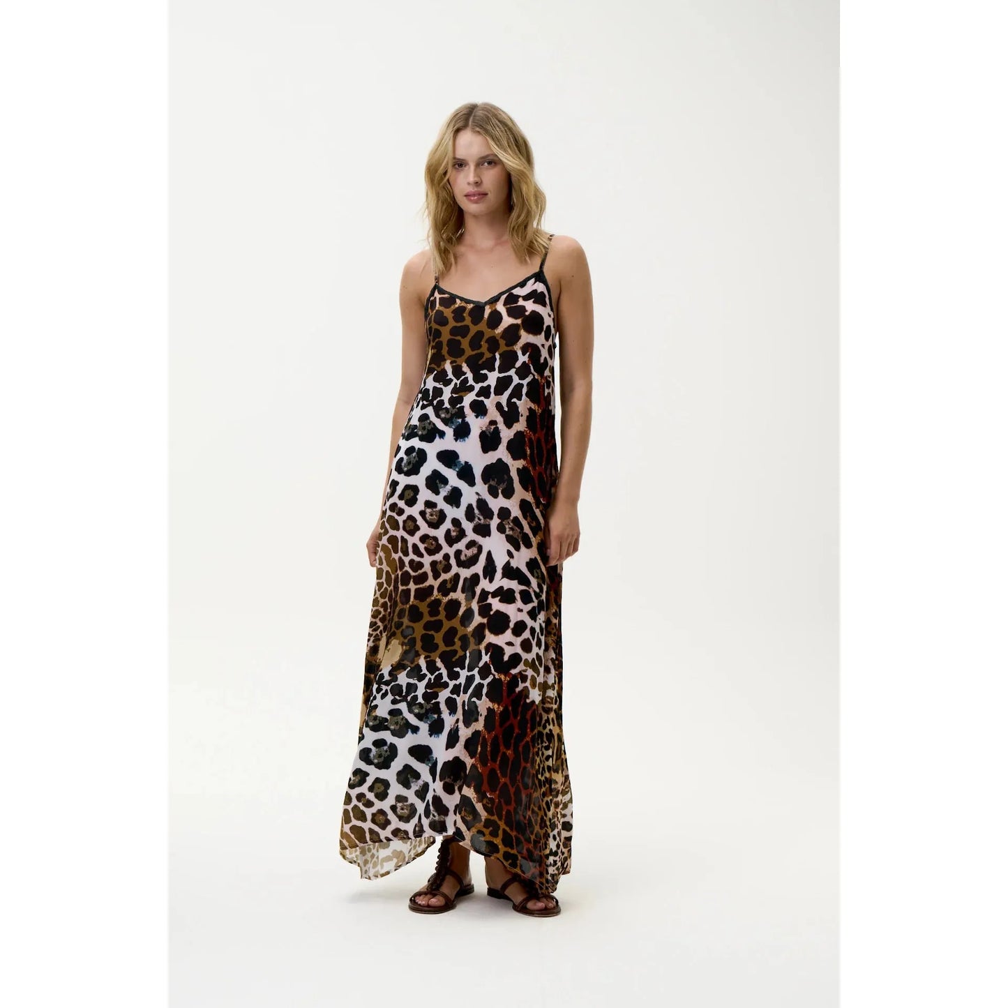 One Season Antoinette Slip-Lipari-Cotton-Leopard