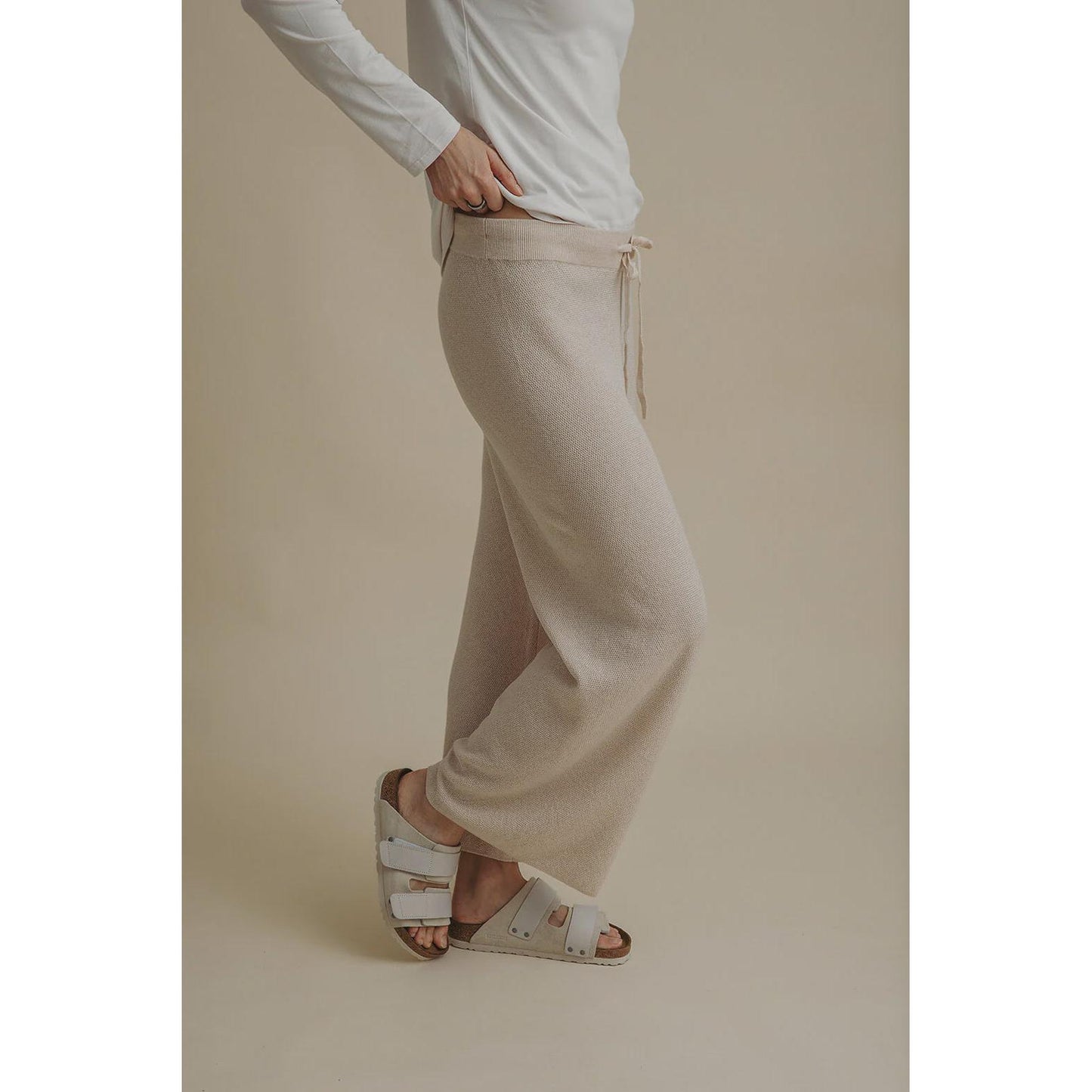 Talamaya Winter Retreat Merino Cotton Pant - Nougat