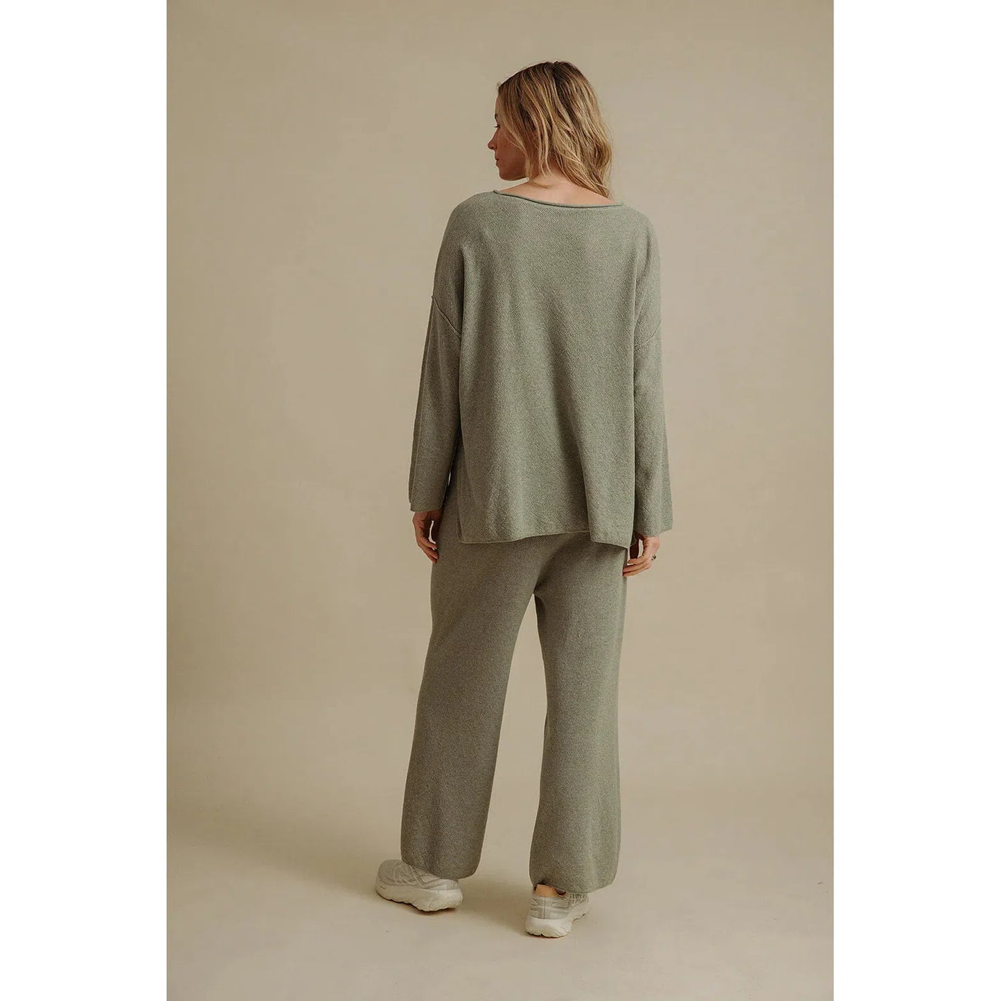 Talamaya Winter Retreat Merino Cotton Pullover - Acacia