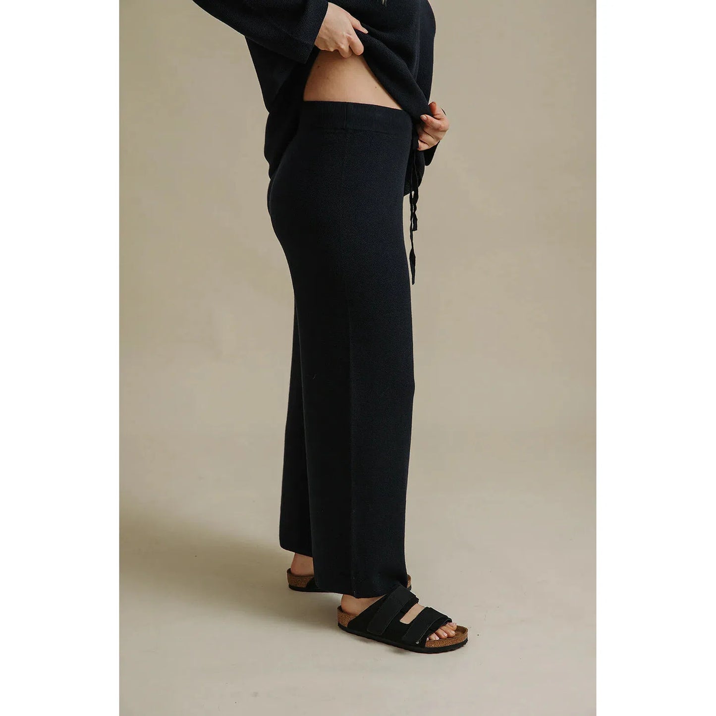 Talamaya Winter Retreat Merino Cotton Pant - Deep Ocean