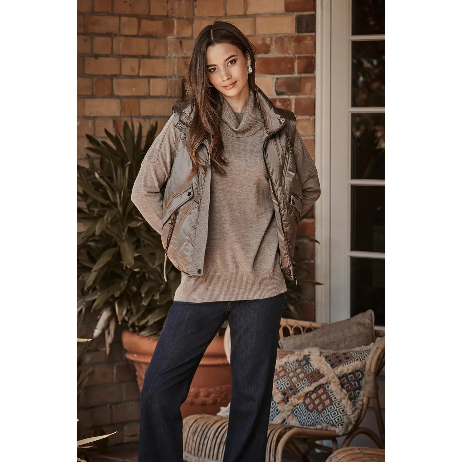 Verge Nocturnal Vest - Mushroom  Verge Pisces Boutique