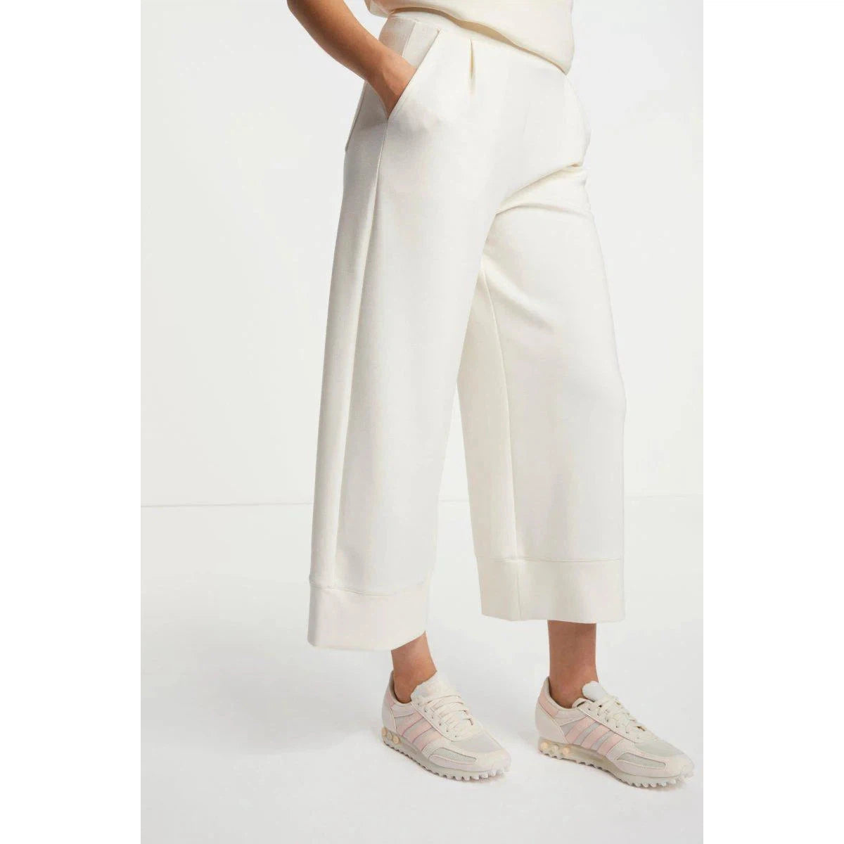 Rich & Royal Tencel Peach Culotte - Pearl white