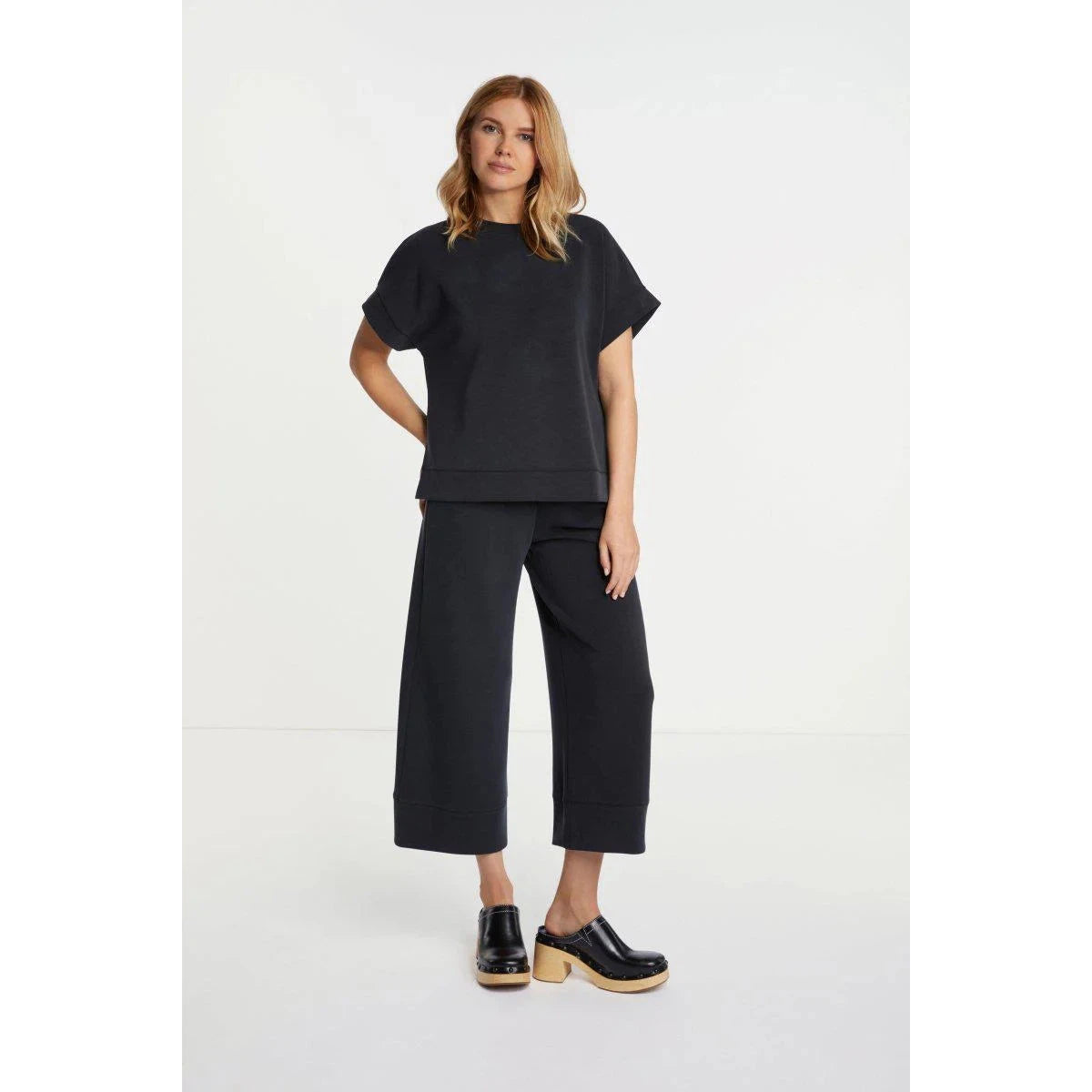 Rich & Royal Tencel Peach Culotte - Black