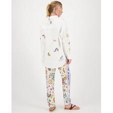 ME 369 Madison Oversized Embroidery Shirt - White