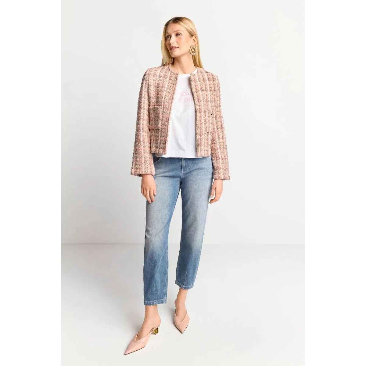 Rich & Royal Tweed Jacket - Rose Shadow