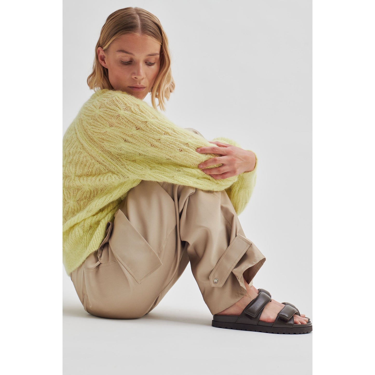Second Female Halla Knit O-Neck Knit - Mellow Yellow
