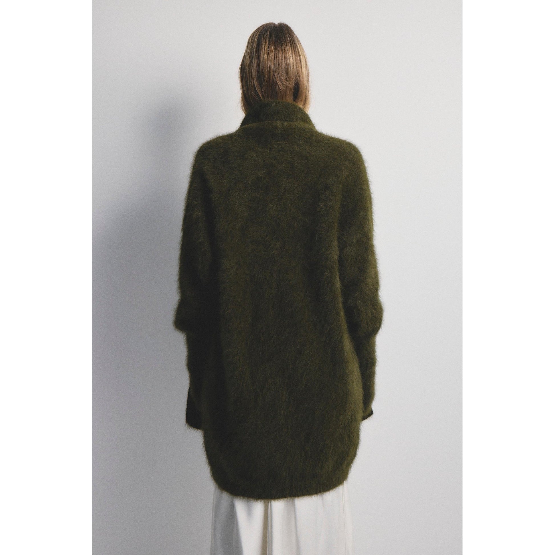 World Of Nomads Sophia Open Cashmere Cardigan - Moss  World Of Nomads Pisces Boutique