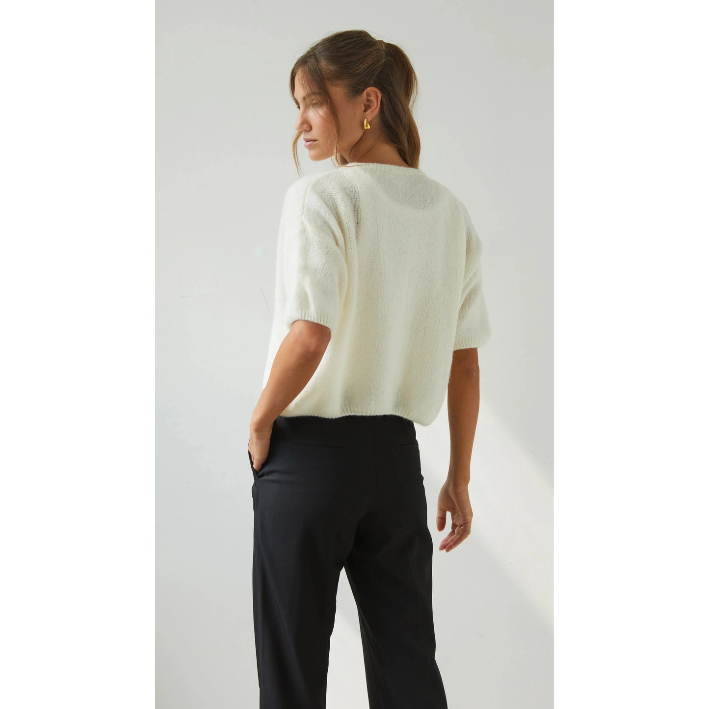 Charli London Emme Cardigan - Ivory  Charli london Pisces Boutique