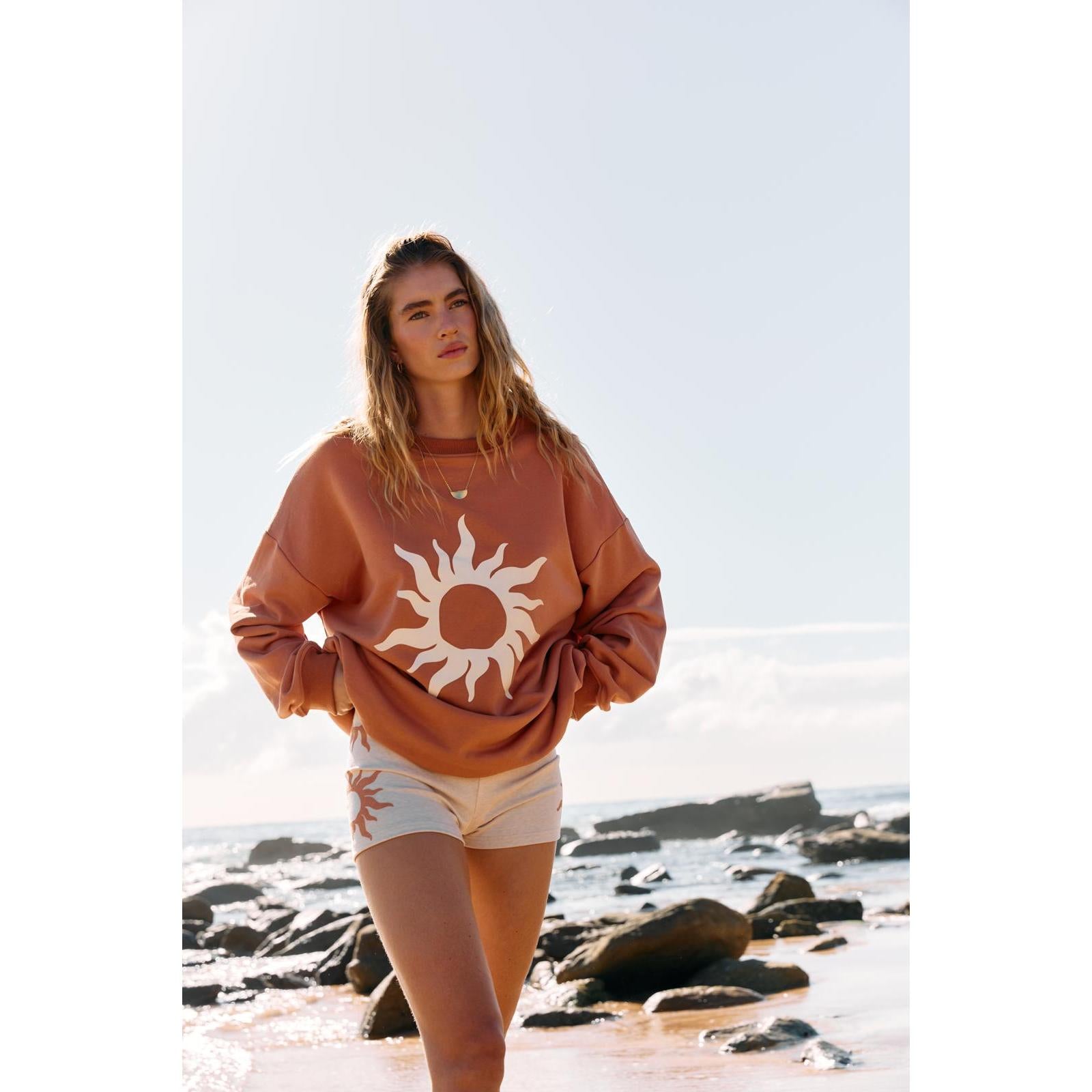 Indigo & Wolfe Rust Sun Jumper  Indigo & Wolfe Pisces Boutique