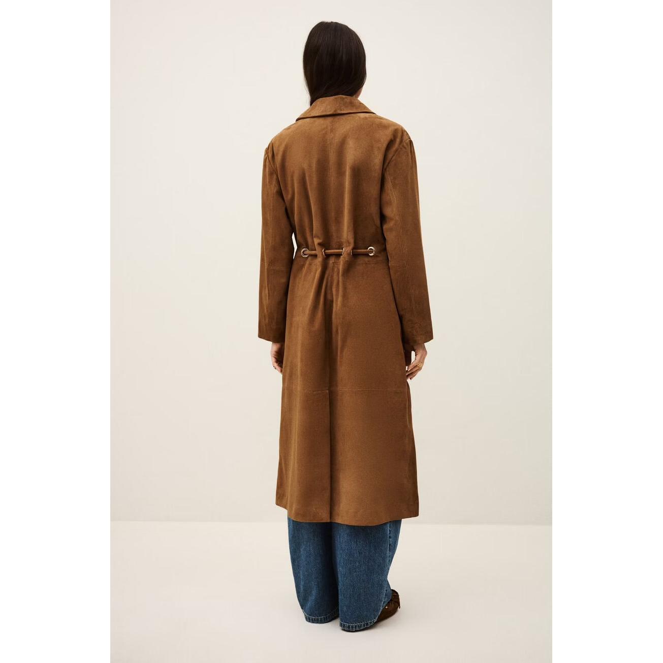 Ba&sh Matte Coat - Camel  Ba&sh Pisces Boutique