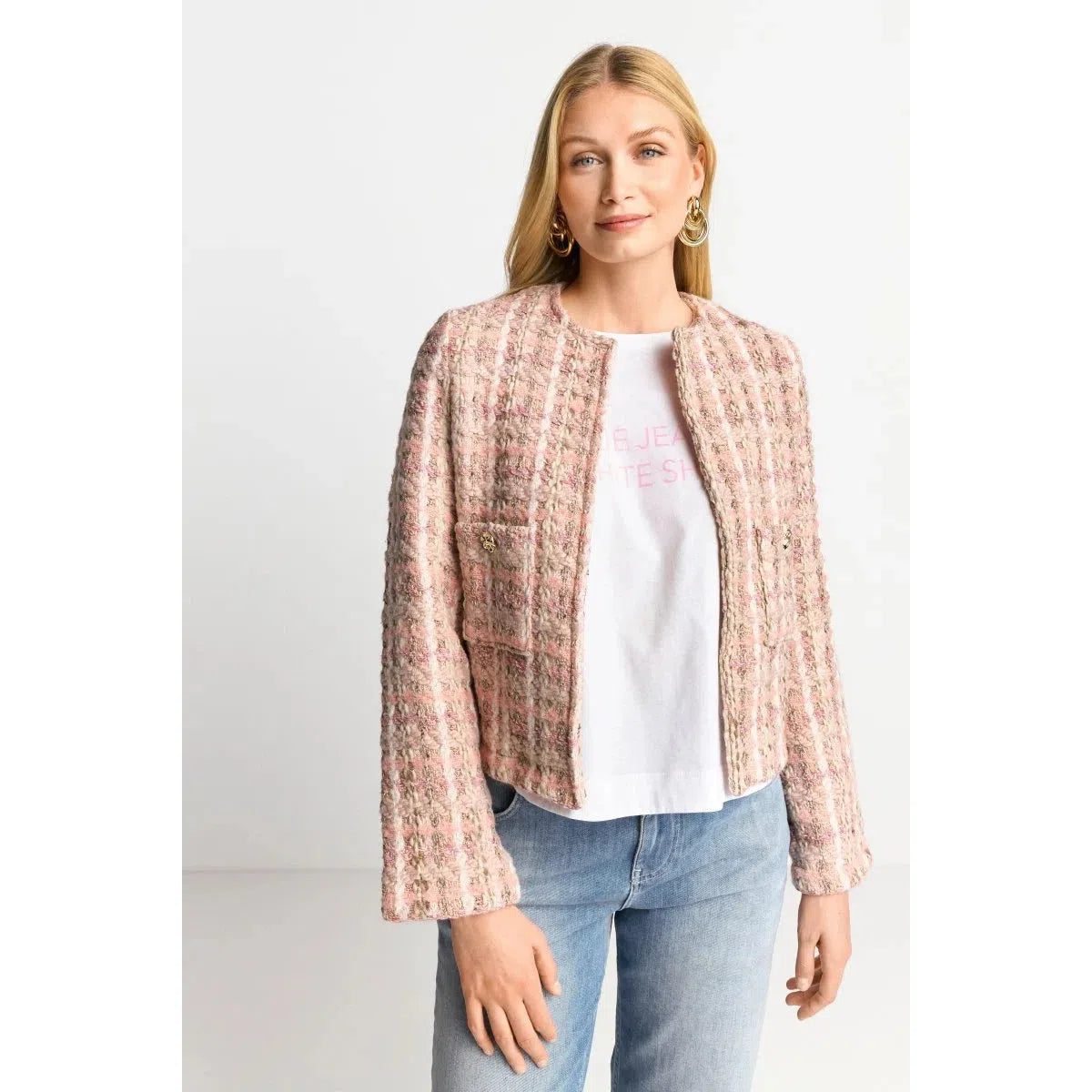 Rich & Royal Tweed Jacket - Rose Shadow