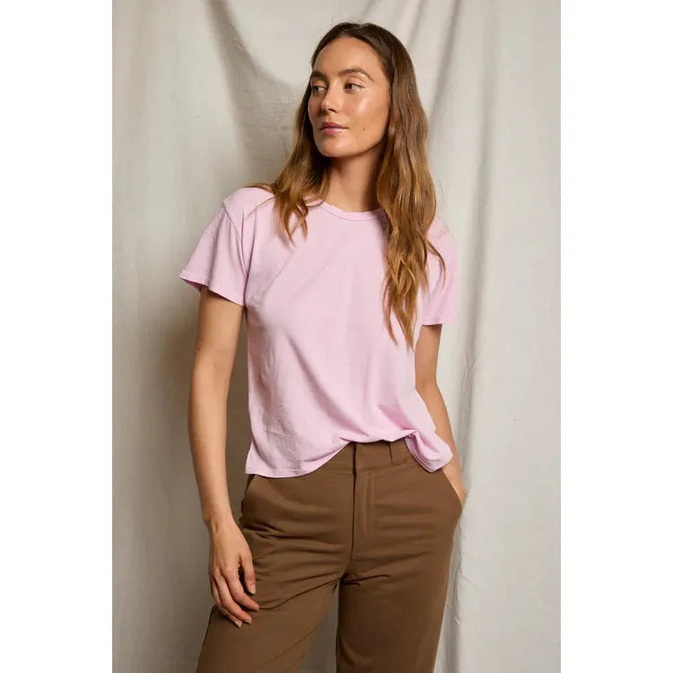 Perfect White Tee Harley Boxy Crew - Sugar Pink  Perfect White Tee Pisces Boutique