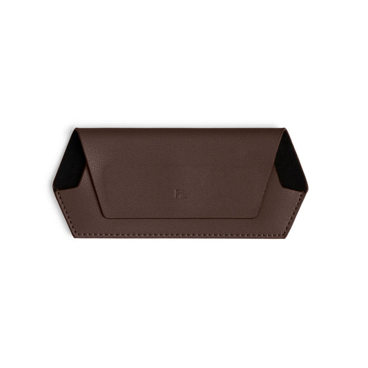 Fox and Leo Glasses Case - Chocolate
