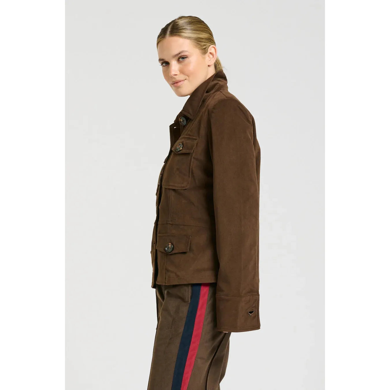 Shirty The Hemming Velvet Twill Jacket - Chocolate  Shirty Pisces Boutique