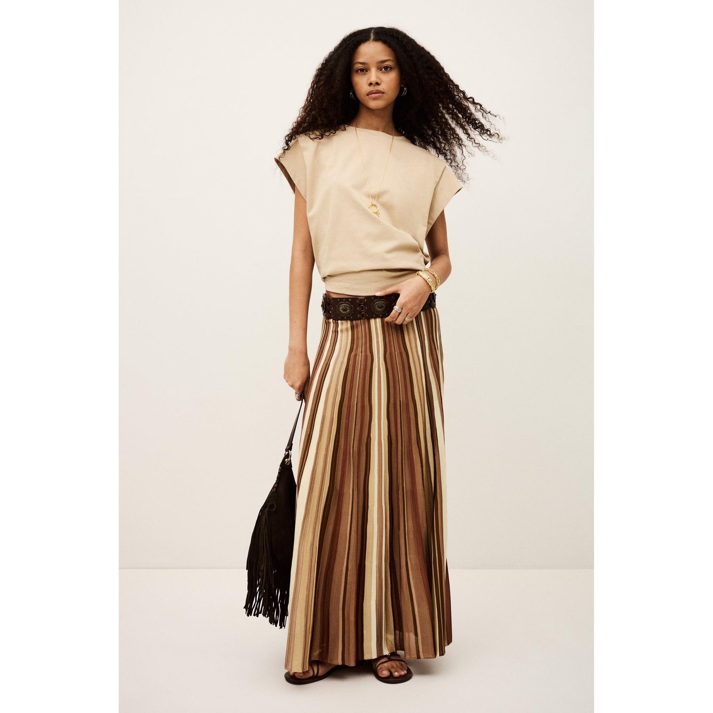 Ba&sh Rima Rainbow Skirt - Multi  Ba&sh Pisces Boutique
