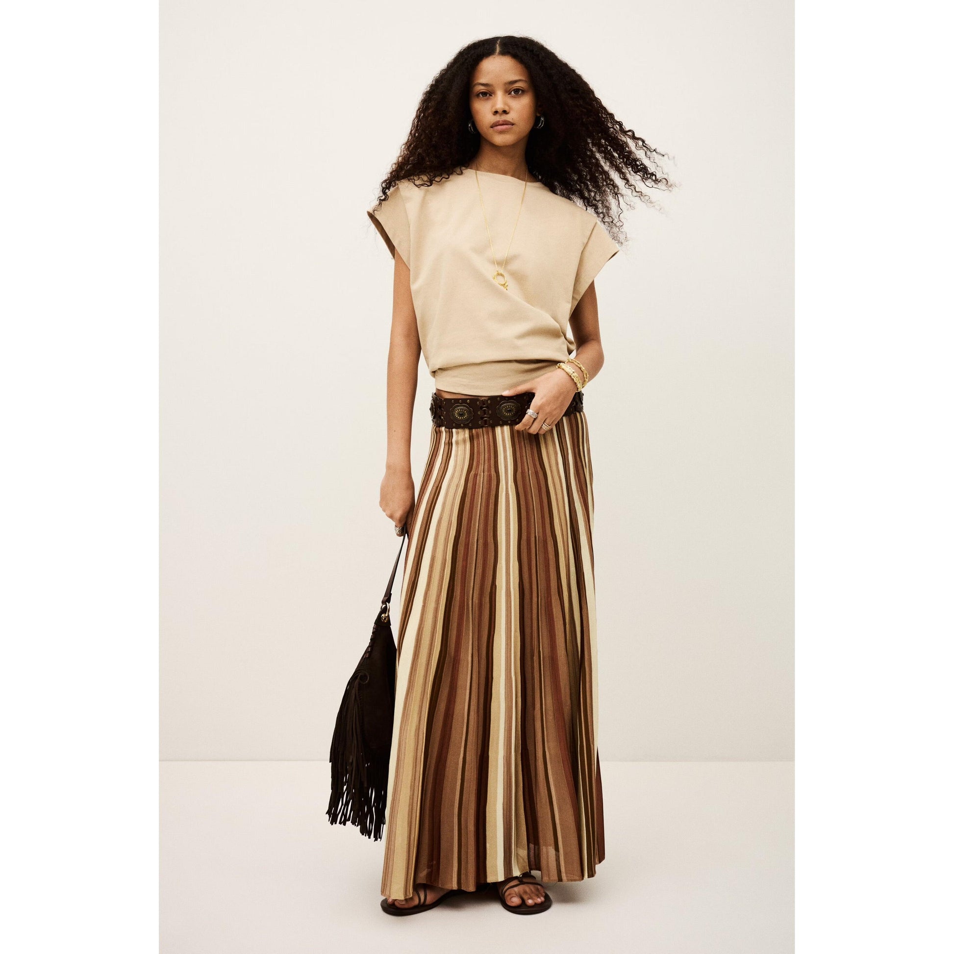 Ba&sh Rima Rainbow Skirt - Multi  Ba&sh Pisces Boutique