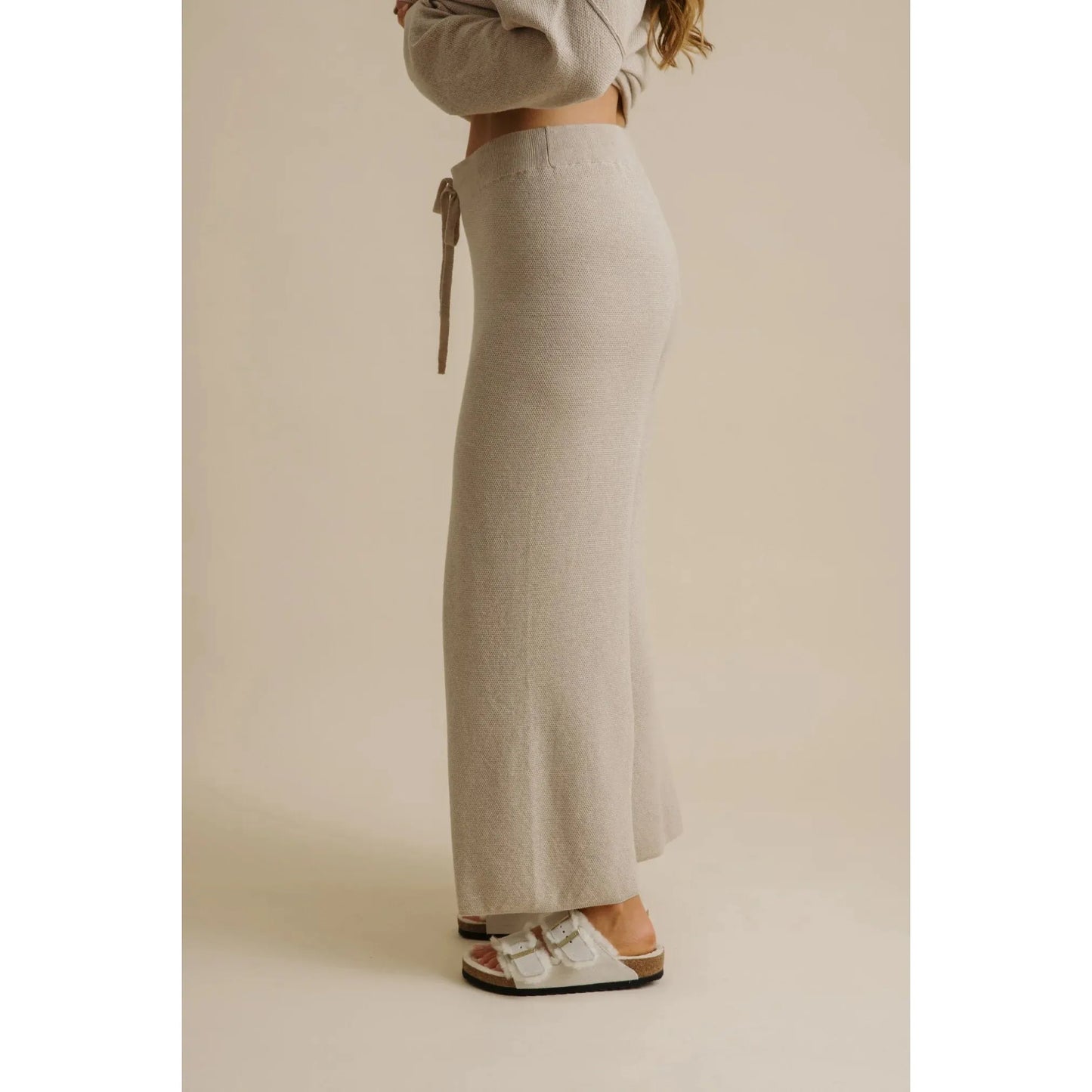 Talamaya Winter Retreat Merino Cotton Pant - Wheat  Talamaya Pisces Boutique