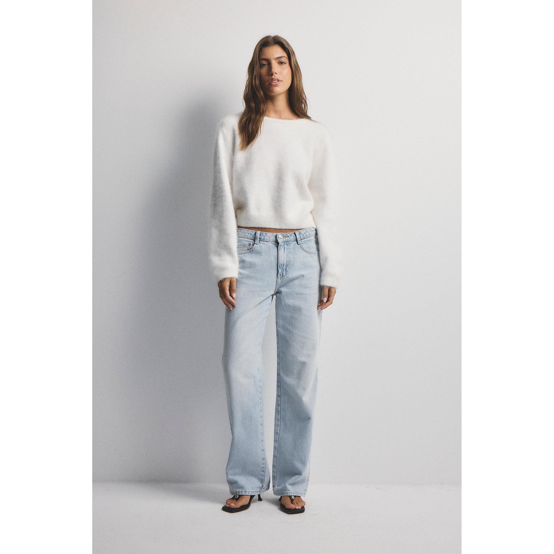 World of Nomads Stella Cashmere Boat Neck Knit - Snow  World Of Nomads Pisces Boutique