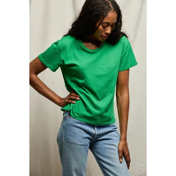 Perfect White Tee Harley Boxy Crew - Grass  Perfect White Tee Pisces Boutique