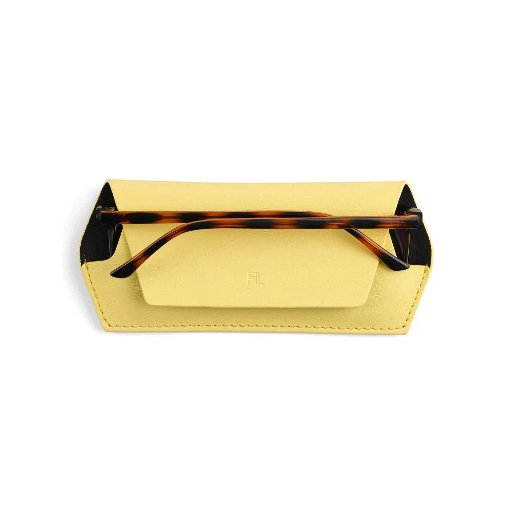 Fox and Leo Glasses Case - Yellow