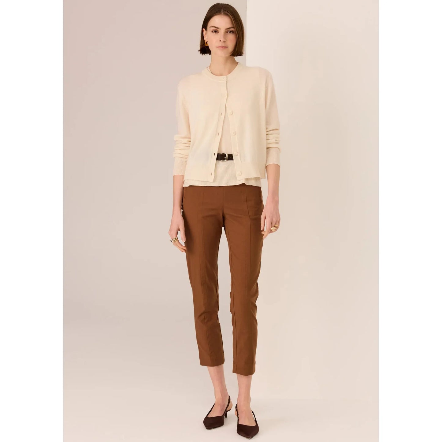 POL Delta Cigarette Pant - Toffee  POL Pisces Boutique