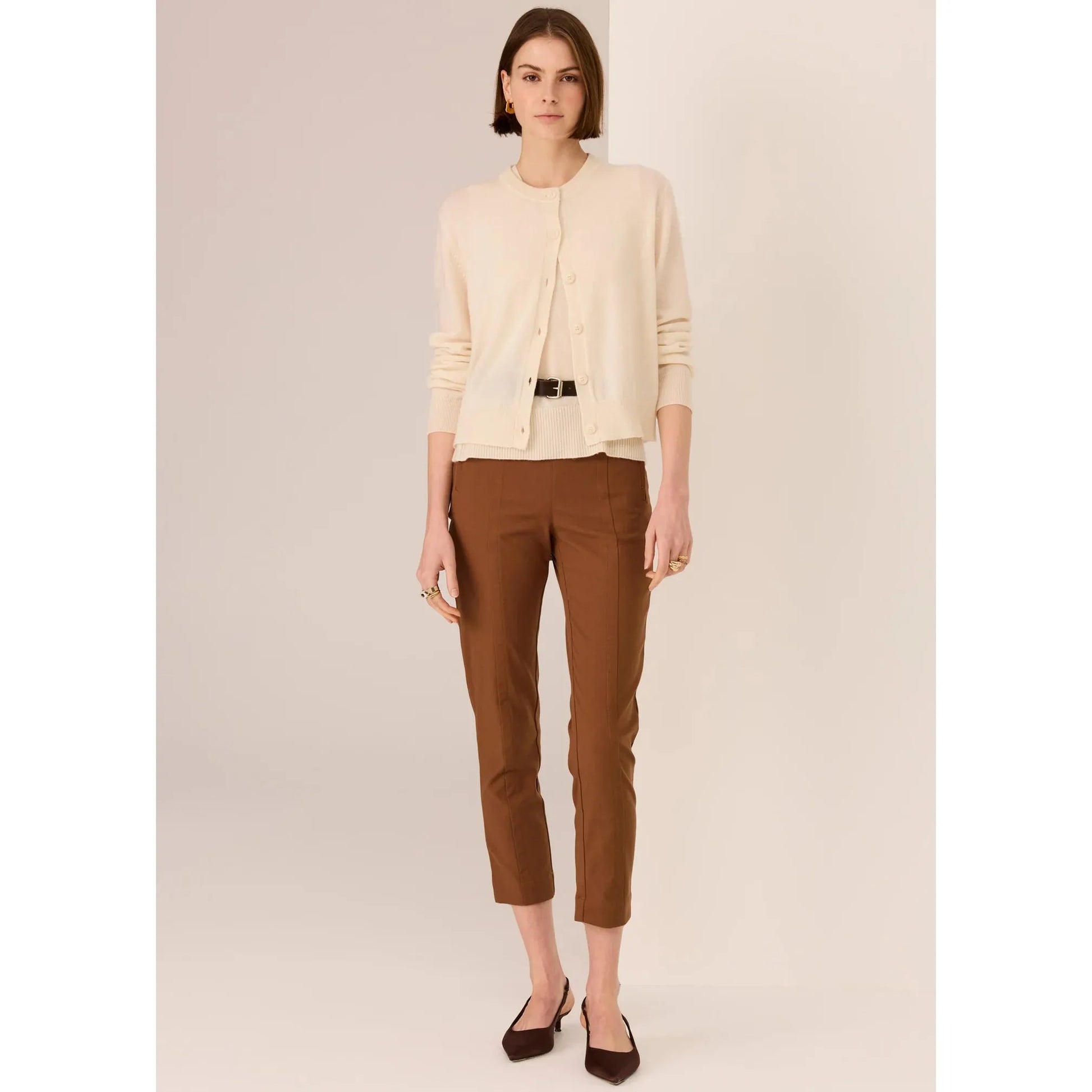 POL Delta Cigarette Pant - Toffee  POL Pisces Boutique