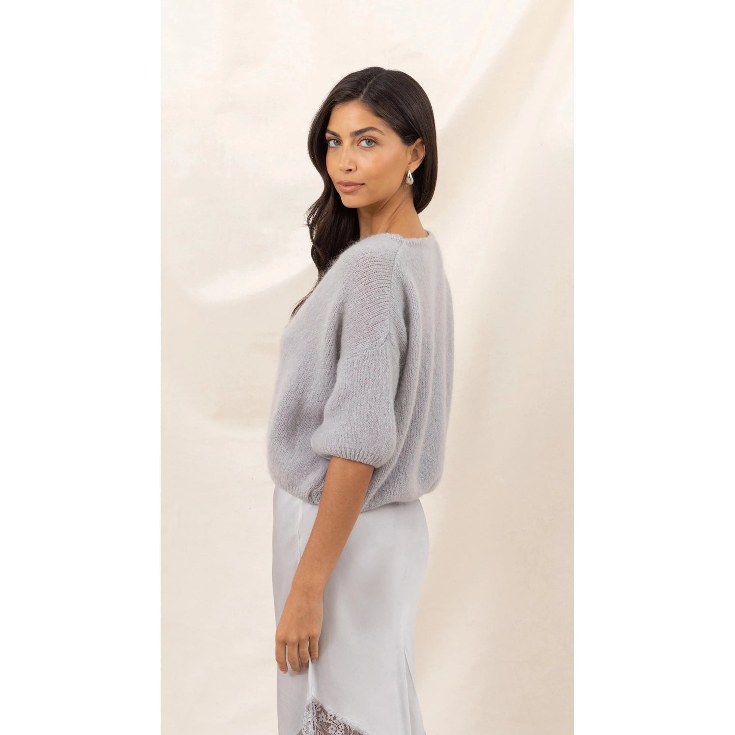 Charli london Emme Cardigan - Stone  Charli london Pisces Boutique