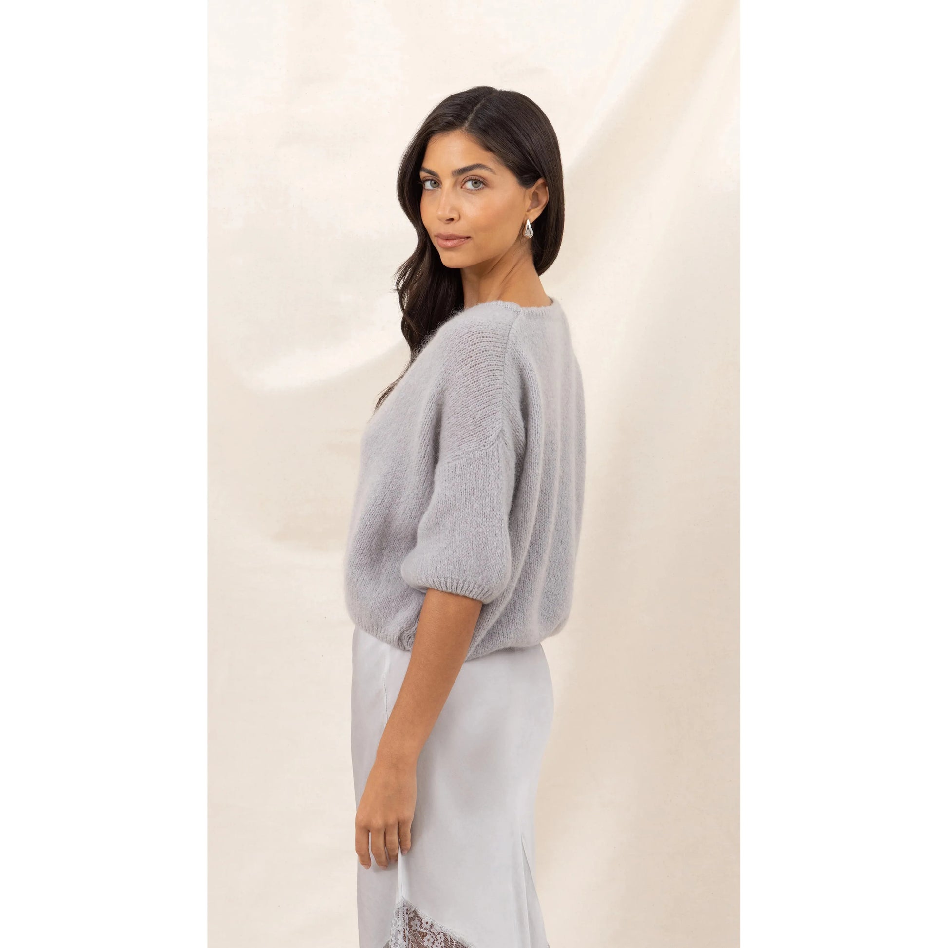 Charli london Emme Cardigan - Stone  Charli london Pisces Boutique