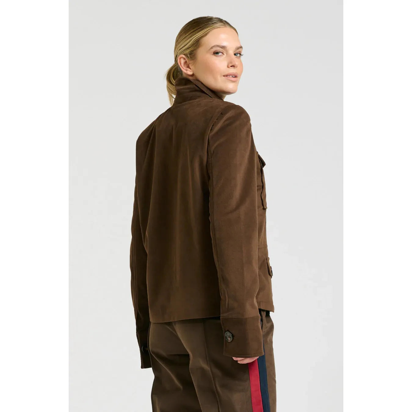 Shirty The Hemming Velvet Twill Jacket - Chocolate  Shirty Pisces Boutique