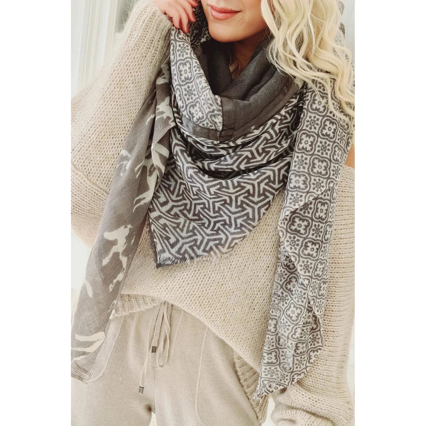 Bypias Aimee Wool Scarf - Nutria