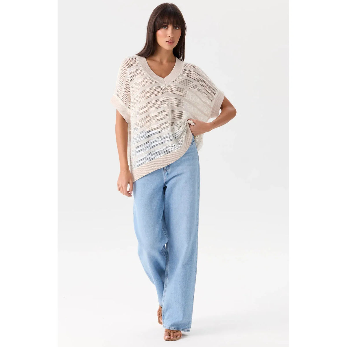 Mia Fratino Sanremo Vest - White / Calico