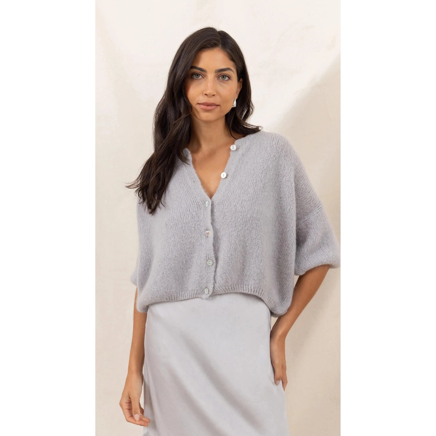 Charli london Emme Cardigan - Stone  Charli london Pisces Boutique