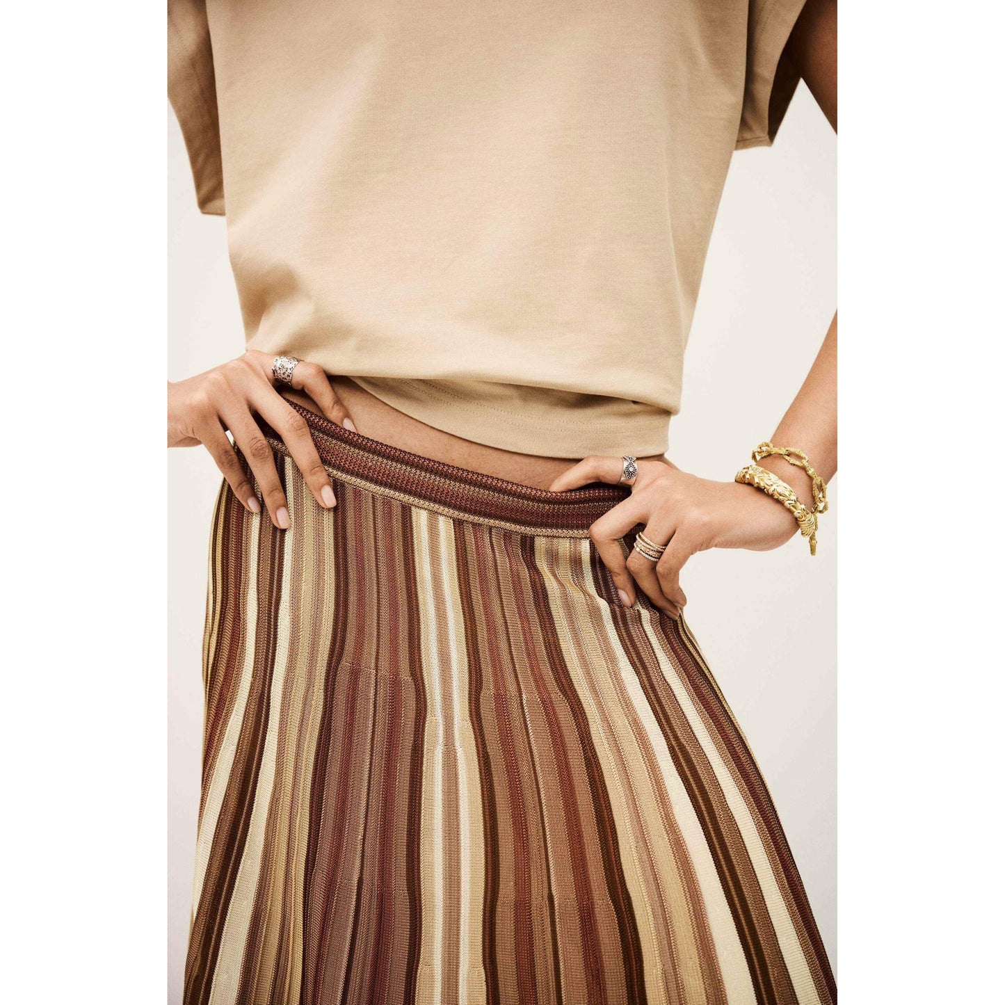 Ba&sh Rima Rainbow Skirt - Multi  Ba&sh Pisces Boutique