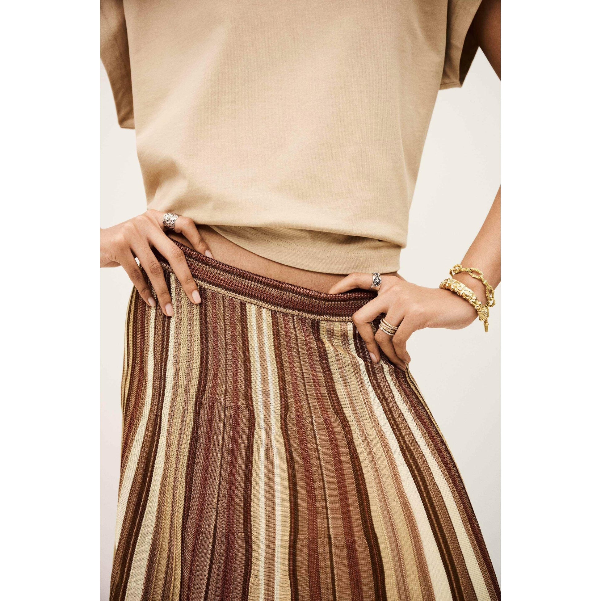 Ba&sh Rima Rainbow Skirt - Multi  Ba&sh Pisces Boutique