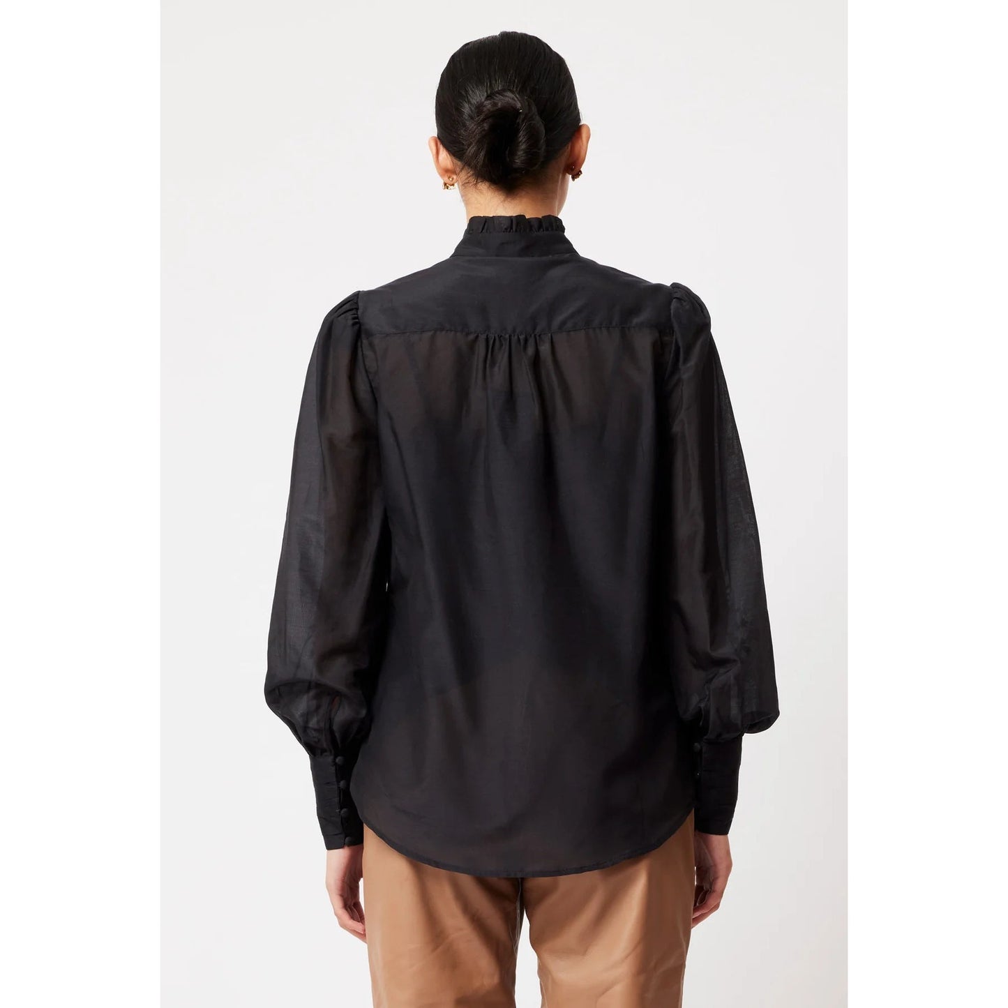 Once Was Florence Embroided Shirt - Black