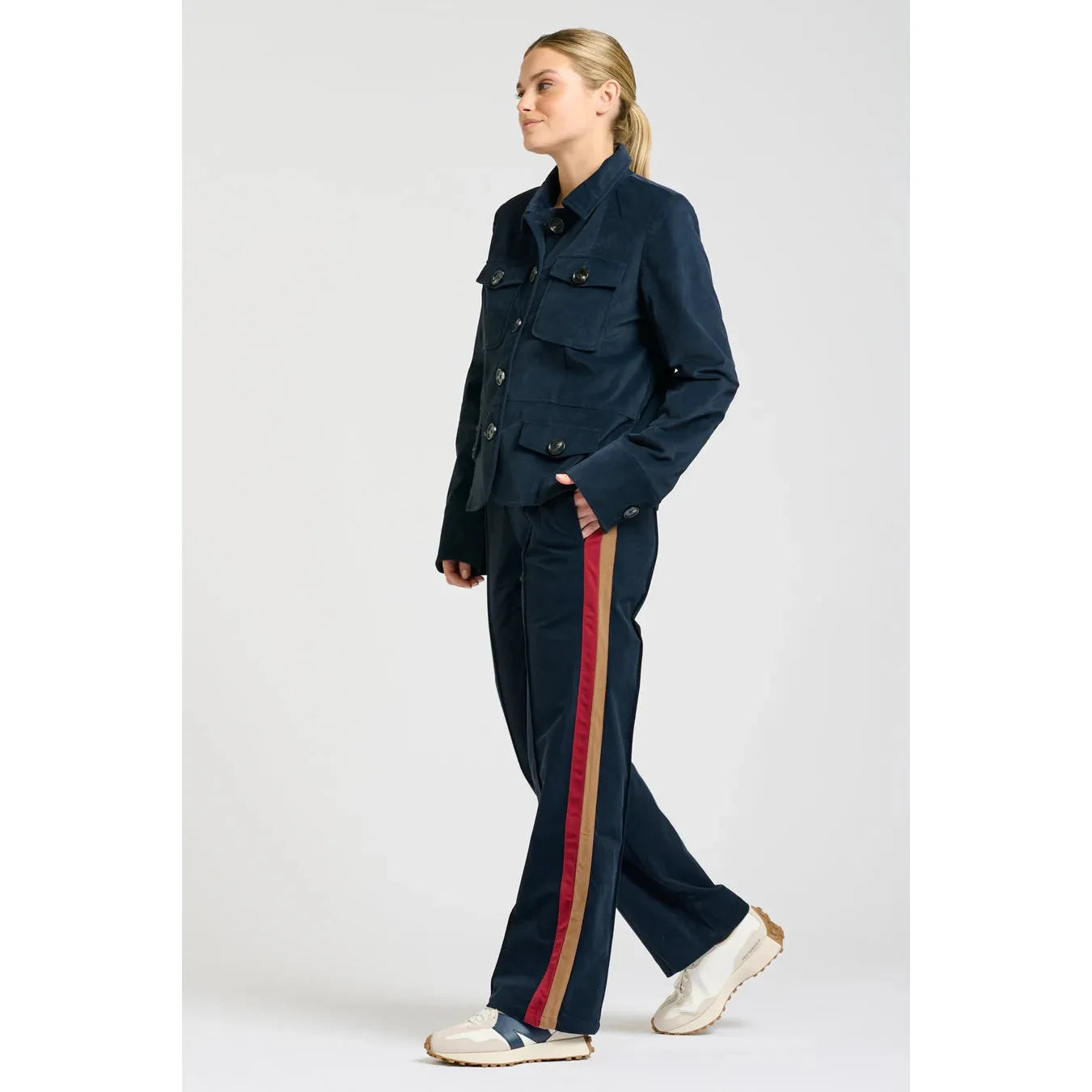 Shirty The Hemming Velvet Twill Jacket - French Navy  Shirty Pisces Boutique