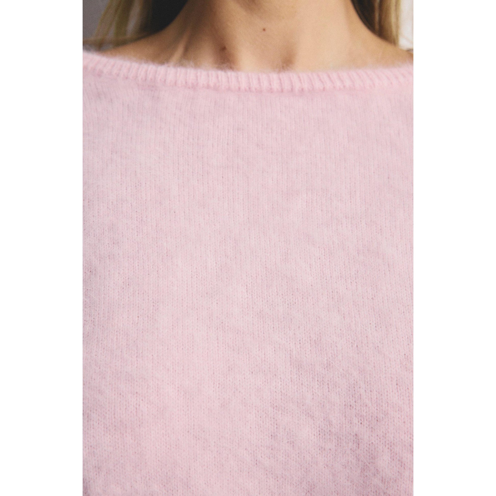 World Of Nomads Stella Cashmere Boat Neck Knit - Rosewater  World Of Nomads Pisces Boutique