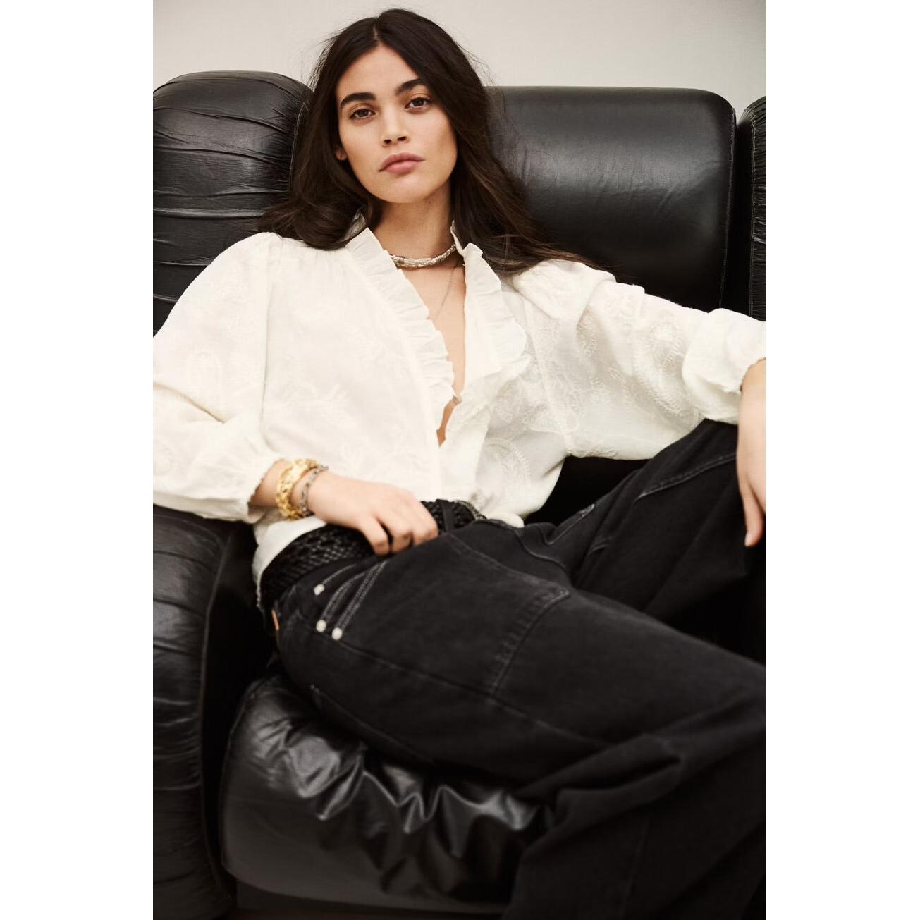 Ba&sh Petty Emory Shirt - Ecru  Ba&sh Pisces Boutique