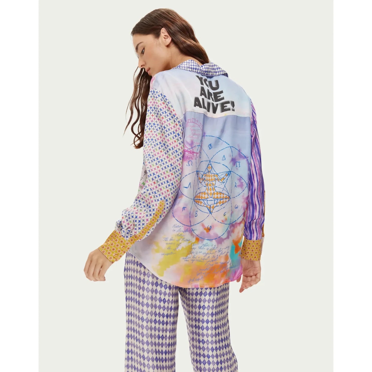 ME 369 Isabel Printed Shirt - Runic Whisper  ME369 Pisces Boutique