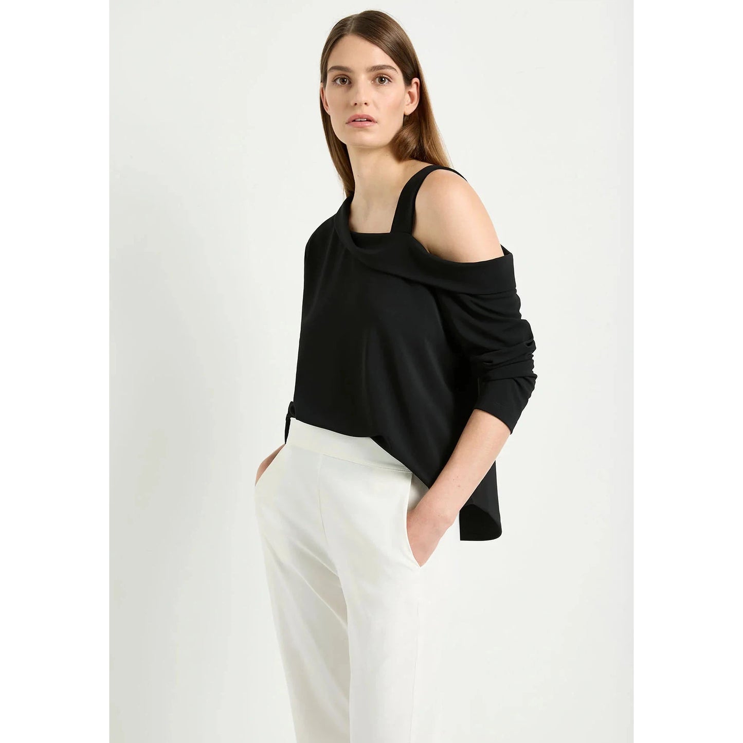 Mela Purdie Drop Shoulder Top - Black