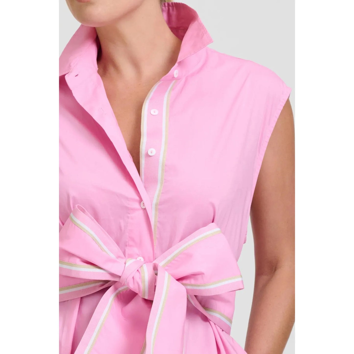 Shirty The Sabine Longline Shirt Dress - Pink  Shirty Pisces Boutique