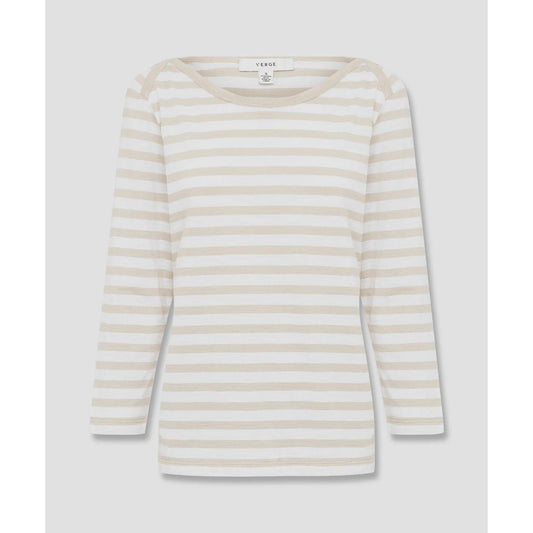 Verge Horizon Top - Cashew Stripe  Verge Pisces Boutique