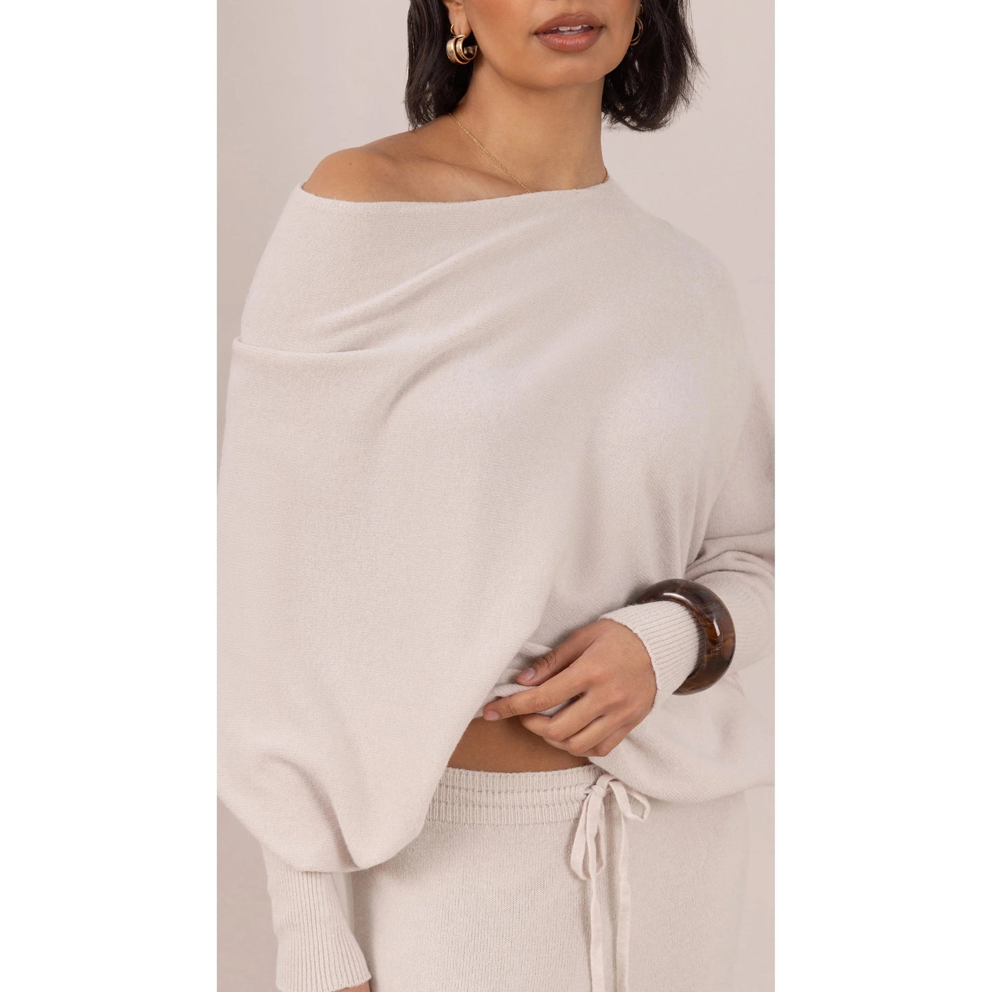 Charli London Natalie Sweater - Ivory  Charli london Pisces Boutique