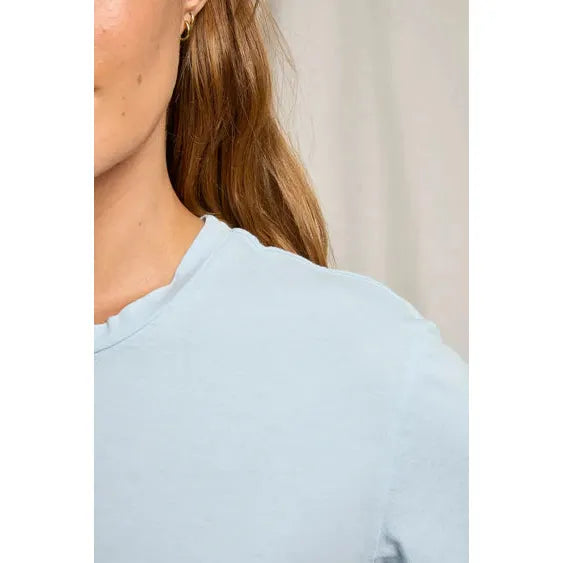 Perfect White Tee Harley Boxy Crew - Powder Blue  Perfect White Tee Pisces Boutique