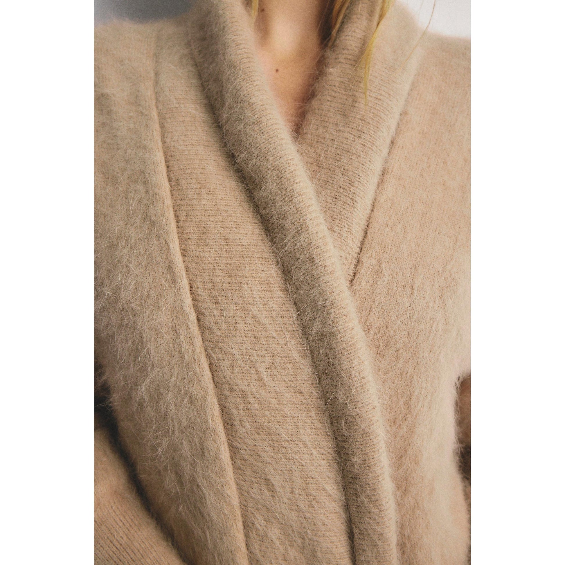 World Of Nomads Sophia Open Cashmere Cardigan - Latte  World Of Nomads Pisces Boutique