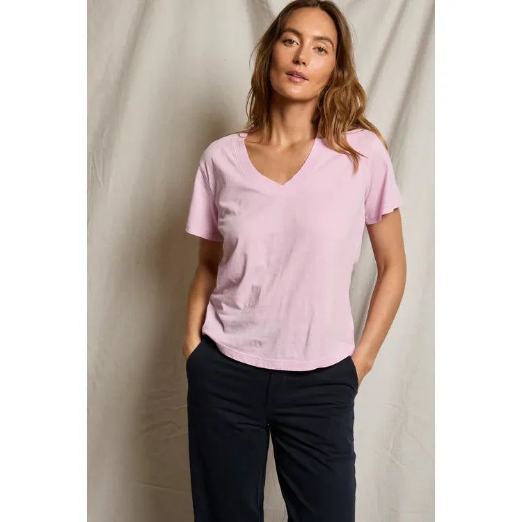 Perfect White Tee Hendrix Boxy V - Sugar Pink  Perfect White Tee Pisces Boutique