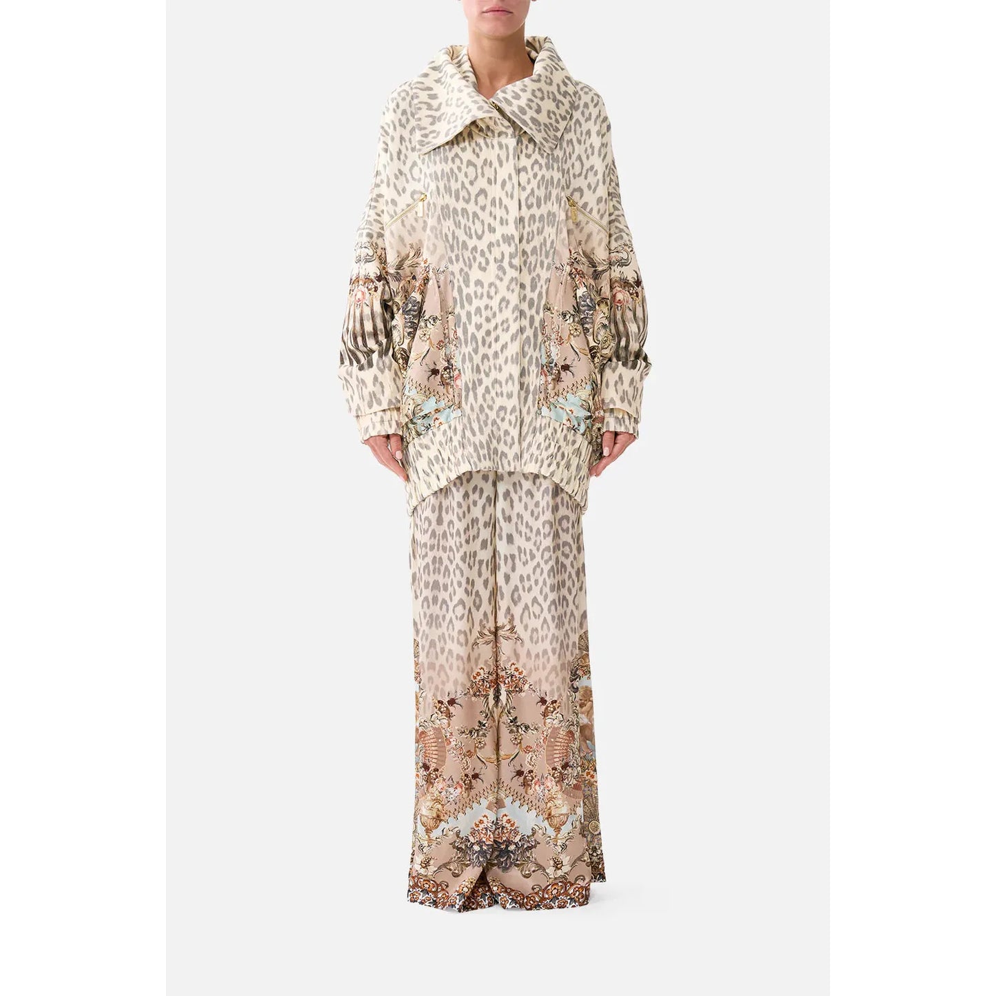 Camilla Oversized Jersey Parker Jacket - Aranjuez Animalia Arananim  Camilla Pisces Boutique