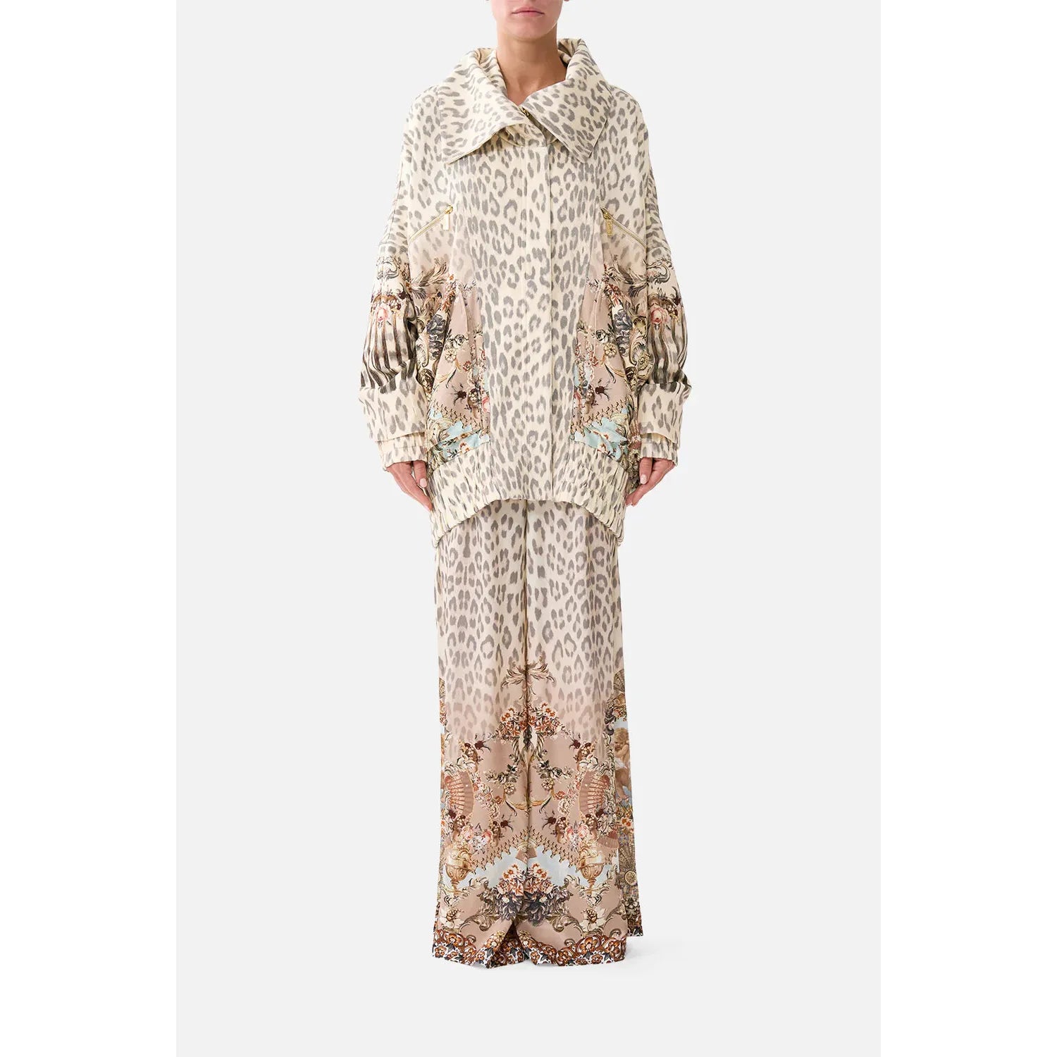 Camilla Oversized Jersey Parker Jacket - Aranjuez Animalia Arananim  Camilla Pisces Boutique