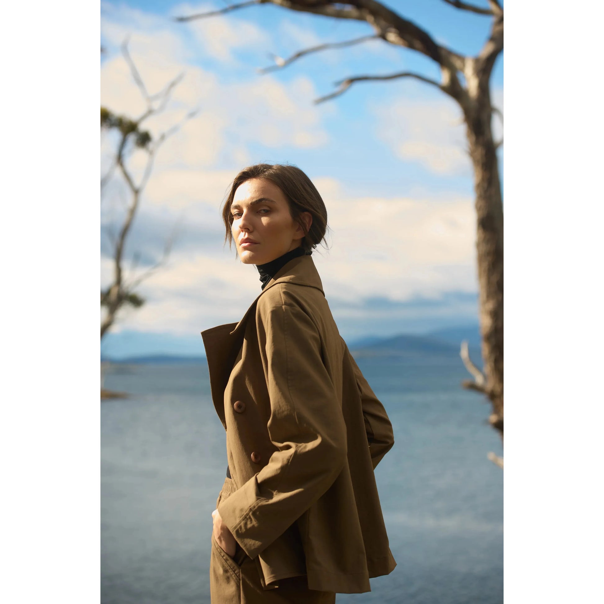 Mela Purdie Pea Jacket - Tannin  Mela Purdie Pisces Boutique