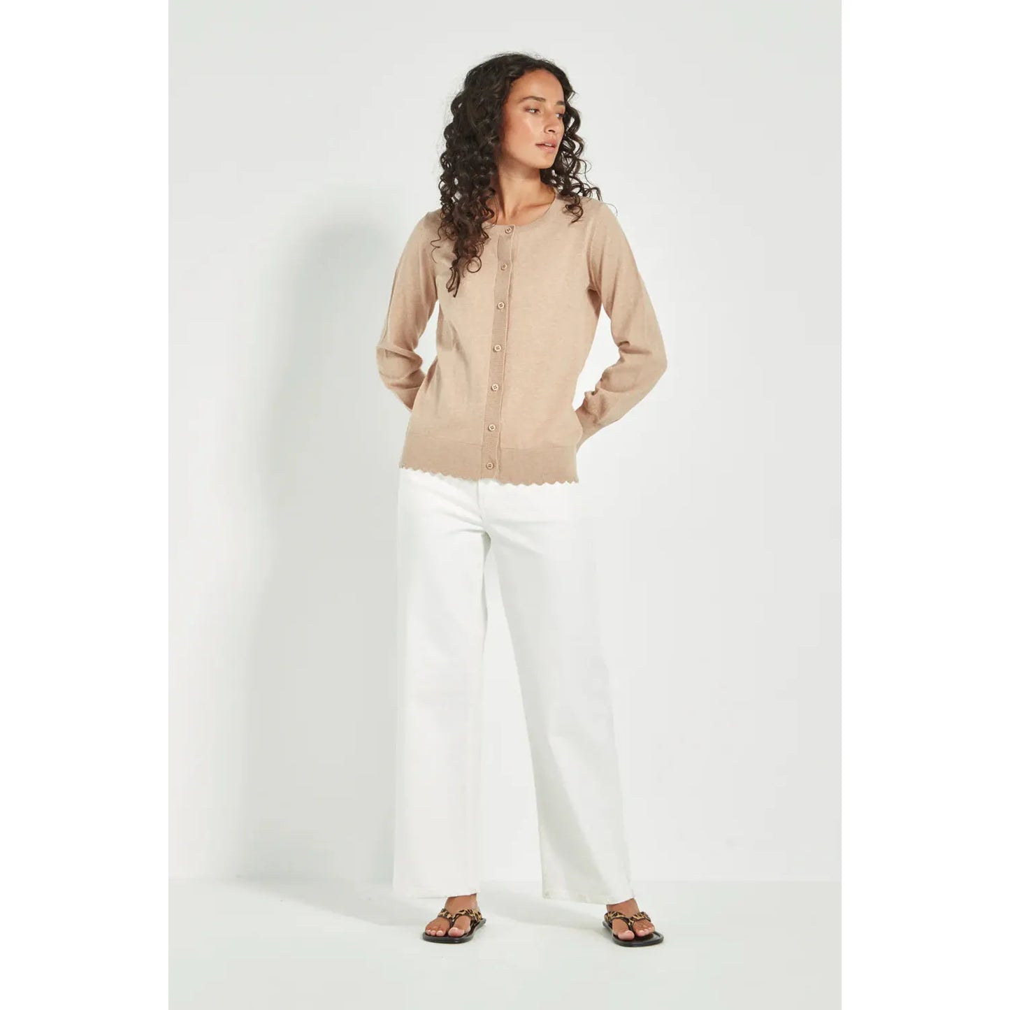 Verge Sass cardi - Biscuit